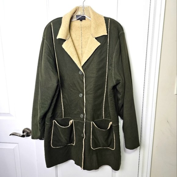 Green Spanner 1X 2X Coat plus size - Picture 1 of 8